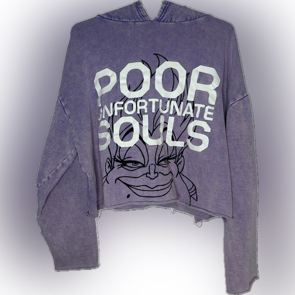 Disney Parks Ursula Poor Unfortunate Souls Hoodie Adult Sweatshirt Size Medium